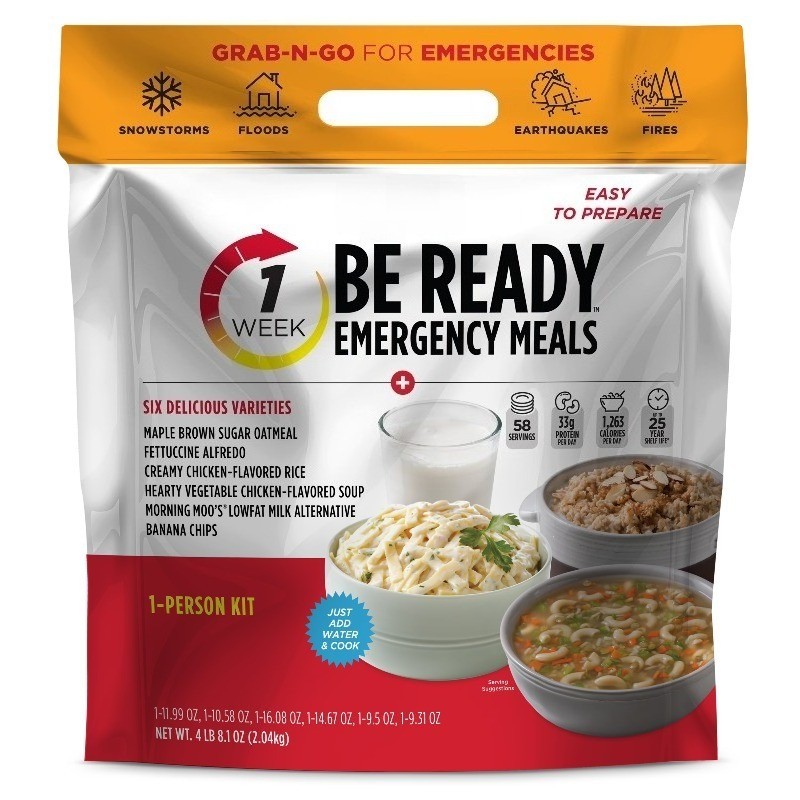  BE READY 1-Week 1-Person Emergency Food Supply, Survival