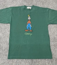 Vintage Disney Exclusive Nancy Heller Goofy Embroidered Shirt S/M Colorblock 90s