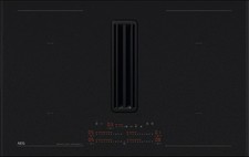 AEG NCP84C01AZ 83cm Induction Hob with Integrated Hood in Matt Black