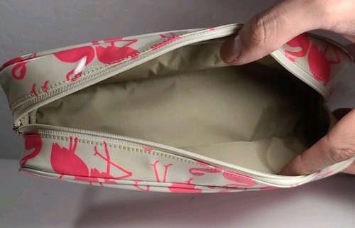 Kate Spade Daycation Large Colin Pink Flamingo Cosmetic Case, Bonus Pouch Travel - Picture 24 of 24