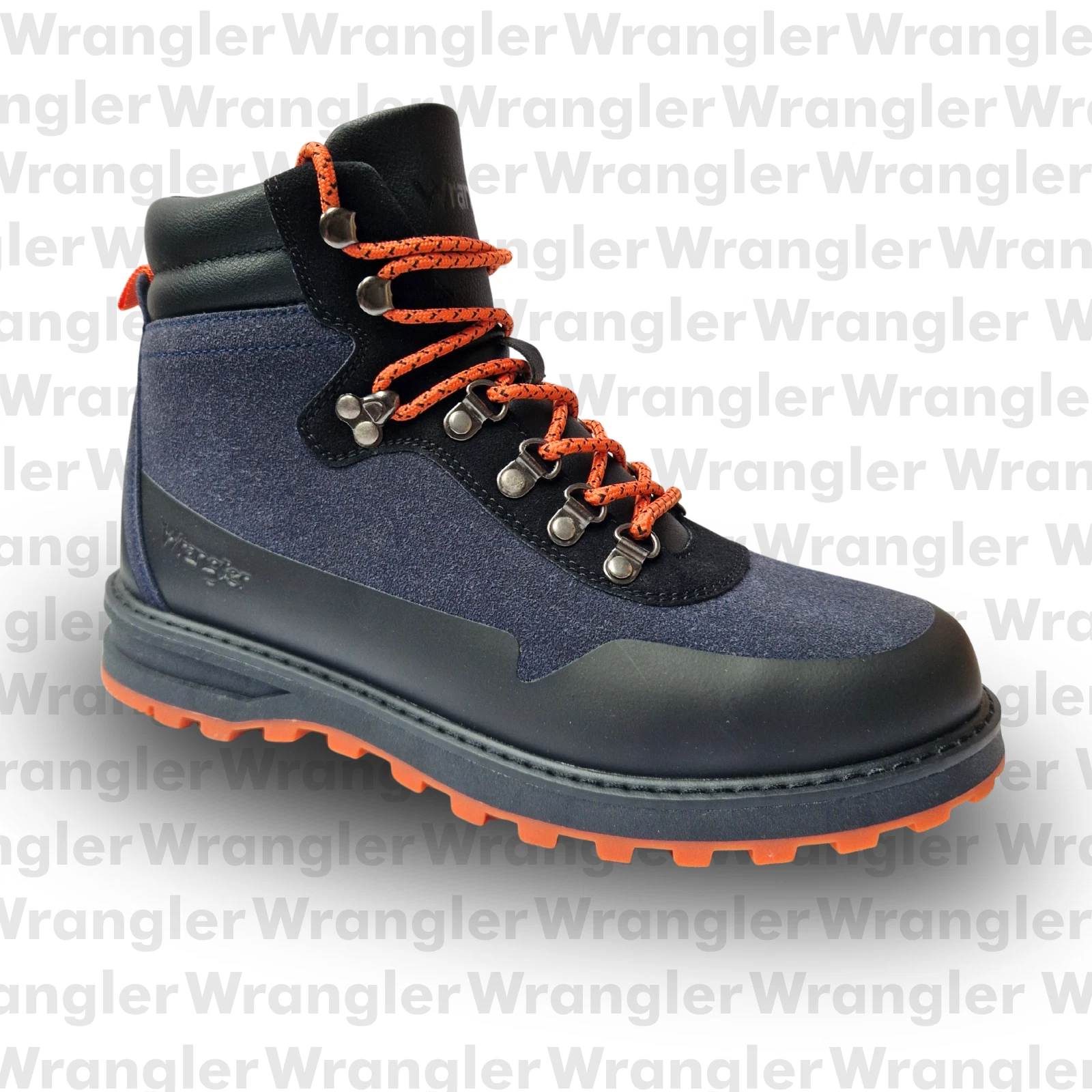 Mens Wrangler Walking Boots Winter Ankle Grip Hiking D Ring Camping Comfort
Opens in a new window or