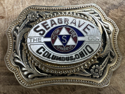 Seagrave Columbus, OH Belt Buckle Motor Fire Apparatus Southwestern Firefighter
