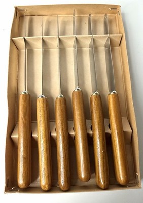 Karl Holmberg Fruit Knives MCM Wood Handles NEW