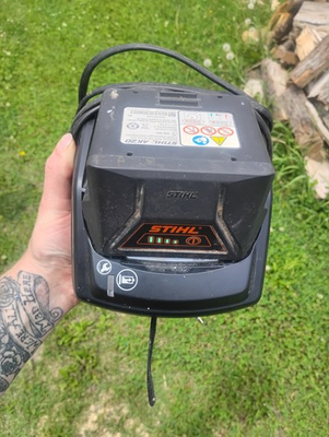 #ad STIHL AL 101 36V Battery Charger Black And Two Ak 20 Stihl Batteries $190.00