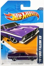 Hot Wheels '73 Ford Falcon XB Muscle Mania Ford '12 - V5423 NRFP Purple 1:64