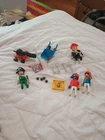 VTG Geobra Playmobil Pirate Figures and Accessories 1986 and 1974 Cannon, Sword