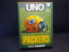 Mattel Uno Fandom Card Game Deck Green Bay Packers - NFL