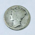 1917 S LIBERTY MERCURY 90% SILVER DIME CIRCULATED COIN #5301