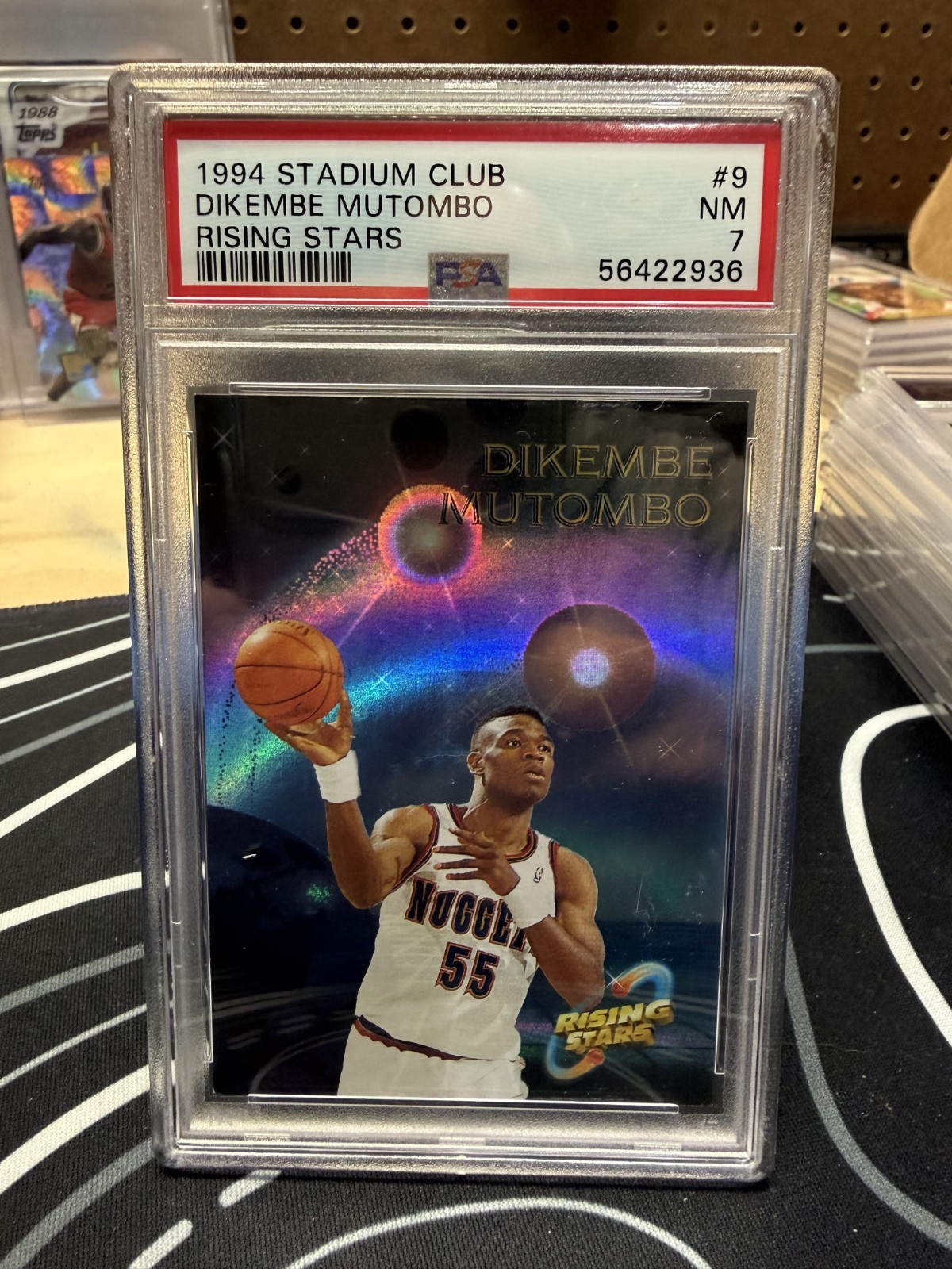 1994 Topps Stadium Club Rising Stars #9 Dikembe Mutombo Denver PSA 7 POP 2