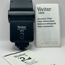 Vivitar Auto Thyristor 2800 - Flash, Manual, Color Filters, and Filter Case