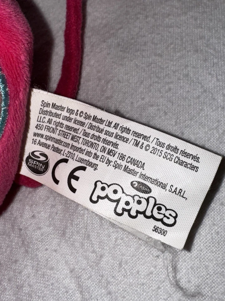 Spinmaster 2015 Popples "Sunny" 8" Reversible Stuffed Popple Plush Toy - Image 3 of 4