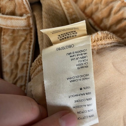 Pilcro orange abgeschnittene Jeansshorts hoher Bund Anthropologie Baumwolle Cowgirl Größe 26 - Bild 7 von 7