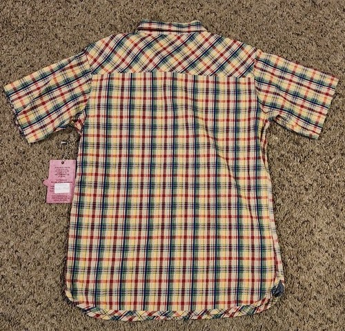 NWT FLYSHACKER SHORT SLEEVE SH232G PLAID SHIRT M - Picture 5 of 5