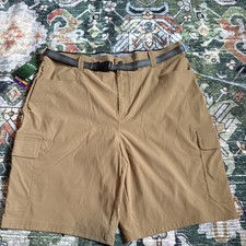 Orvis Men's Belted Cargo Shorts Brown. NWT Size 40