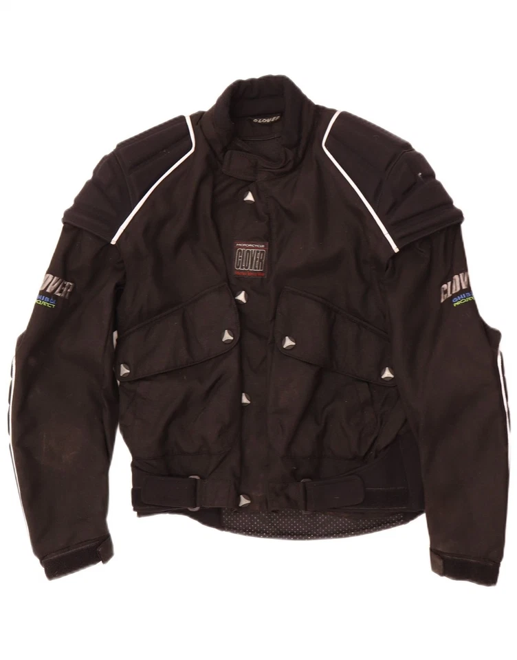 CLOVER мужской графический гонщик куртка Великобритании 36 маленький черный CK01 - Изображение 3 из 4