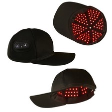 LED Red Light Therapy Cap 660nm 850nm Hair Scalp Care Hat Built in Battery