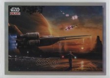 2023 Chrome Star Wars Galaxy Refractor X-Wing Fighter Dawn of the Rebellion 0v9u