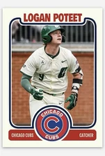 Logan Poteet  2025 MLB Draft Novelty Baseball Card! Top Prospect! Chicago Cubs