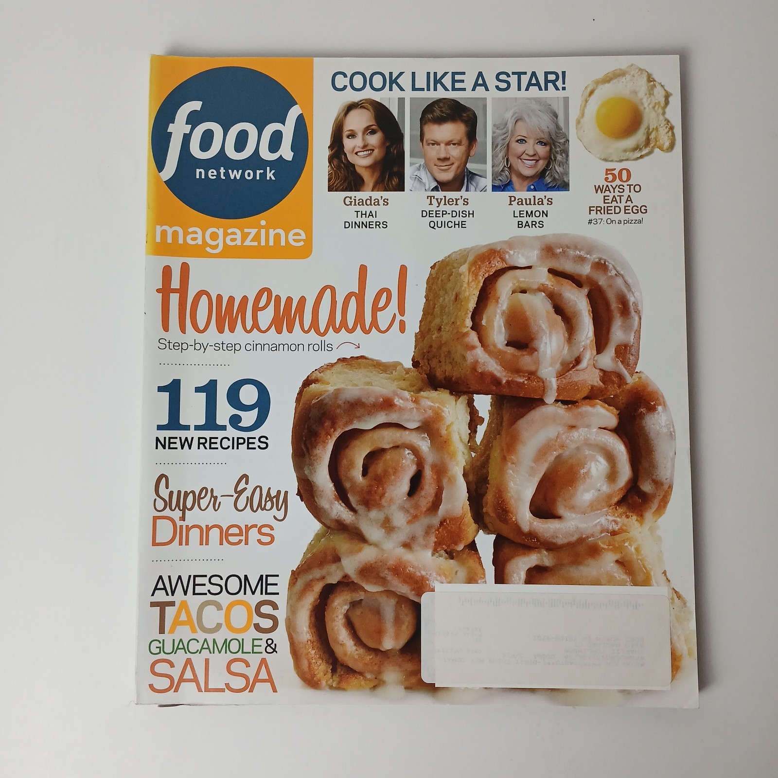 Food Network Magazine May 2013 Homemade Step by Step Cinnamon Rolls