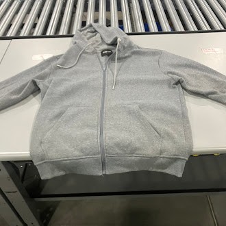 СВИТЕР BLAZE BEAT С КАПЮШОНОМ И КАРМАНАМИ НА МОЛНИИ - РАЗМЕР МУЖСКОЙ L - СЕРЫЙ 6290₽