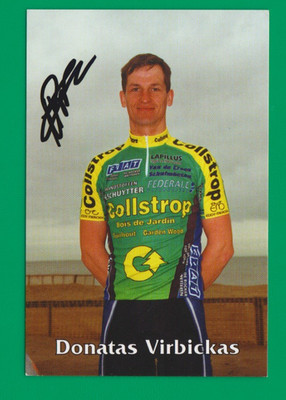 CYCLING cycling card DONATAS VIRBICKAS team COLLSTROP signed