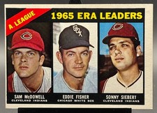 1966 Topps AL ERA Leaders #222