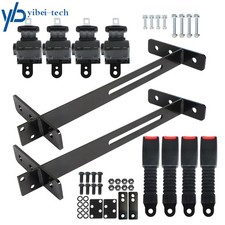 Retractable Belts Kit with Bracket Fit For 4 passenger EZGO Yamaha Golf Club Car