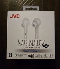 JVC Marshmallow True Wireless Earbuds, White, Bluetooth, Low Latency
