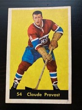 1960-61 Parkhurst Claude Provost #54 Montreal Canadiens