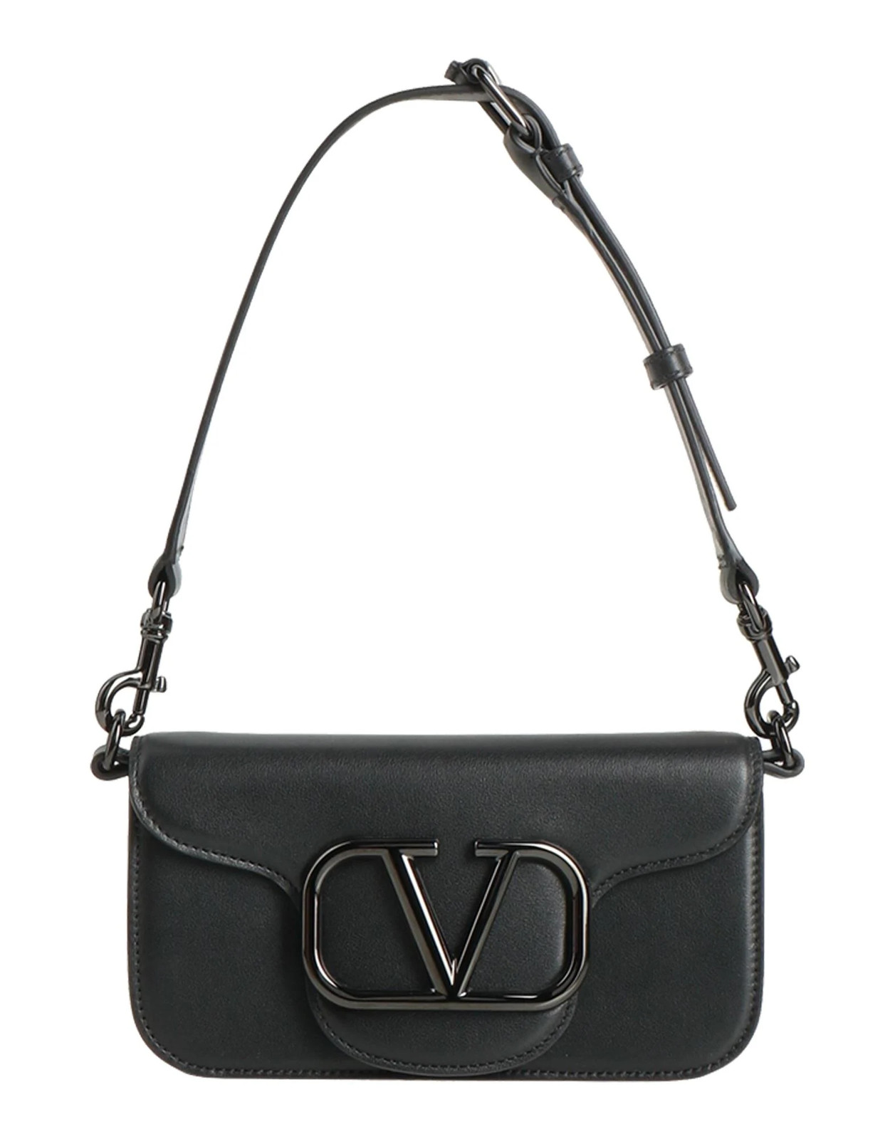 Valentino Garavani - Women - Leather Baguette bag - Black 429390₽