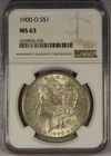 1900-O Morgan Silver Dollar NGC MS63 $1