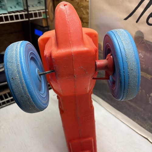 Vintage 1978 Empire Blowmold Tractor Red Ride On Toy Child Farm Rare Toy 21x16 - Picture 7 of 8