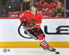 ARTYOM LEVSHUNOV signed (CHICAGO BLACKHAWKS) Hockey 8X10 BAS COA Autograph