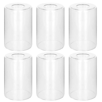 6 Pack Clear Glass Shades 3.94 inches (W) x 5.51 (H), 