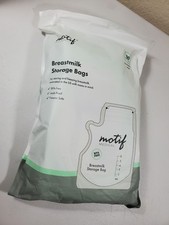 Motif Breast Milk Storage Bags 100ct, Leak-Proof, Freezer-Safe