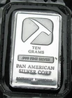 10 Grams Pan American Silver Bar Northwest Territorial Mint---- #KK310