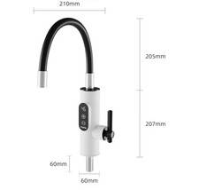 TORVA Instant Hot Water Tap, Stainless Steel Electric Hot Water Faucet, 360°