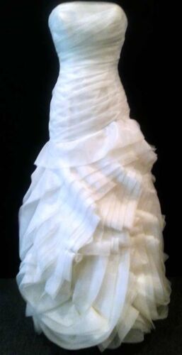 Vera Wang Vw351011 Ivory Wedding Dress size 12 Used - Picture 9 of 10