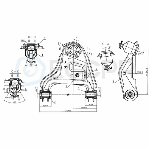 13pc Front Suspension & Steering Control Arms Kit for Chevrolet Blazer AWD 4WD - Picture 3 of 12