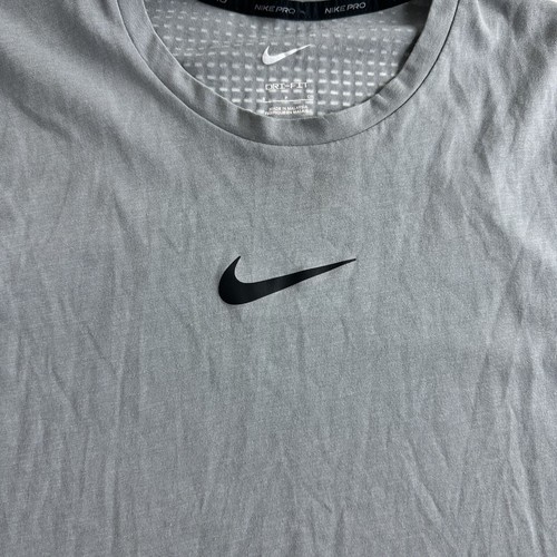 Nike Pro Dri-Fit Entrenamiento Activo Camiseta Gris DR8772 Hombre Talla Pequeña Gimnasio Activo - Imagen 4 de 10