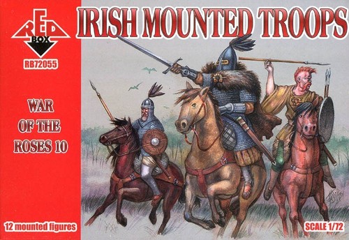 War of the Roses 10. Irish Mounted Troops (12 Mounted figures) 1/72 RedBox 72055 - Picture 1 of 5