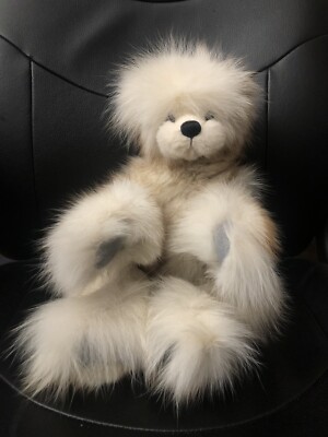 Nancy Tillberg Kran-Bearys Realistic Jointed Bear 18  Plush Super Soft Fur HTF