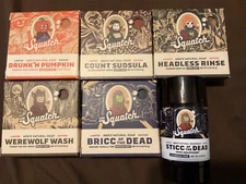 DR. Squatch Halloween Soap Set  (All 5 Bars and 2 Deodorants) + bonus bar