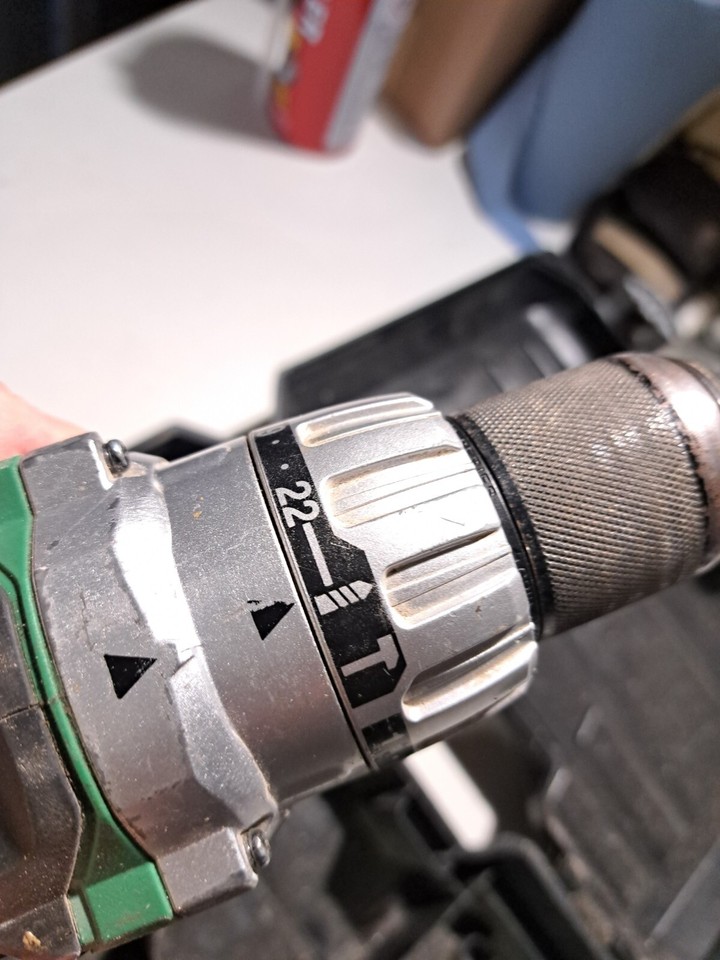 Hitachi DV18dsdl Cordless Hammer Drill Body Only spares or repair eBay