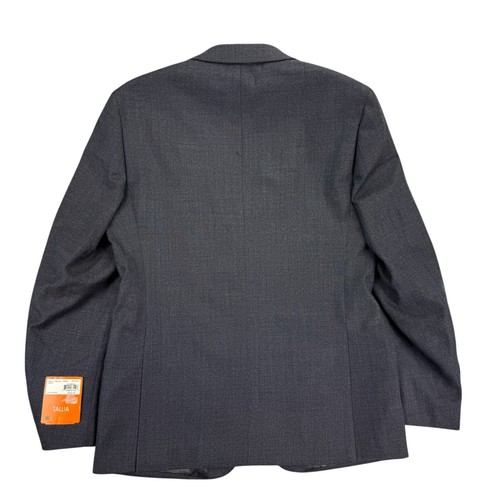Tallia Mens Slim Fit Stretch Solid Suit Jacket Navy Blue Brown 40R - Picture 4 of 5