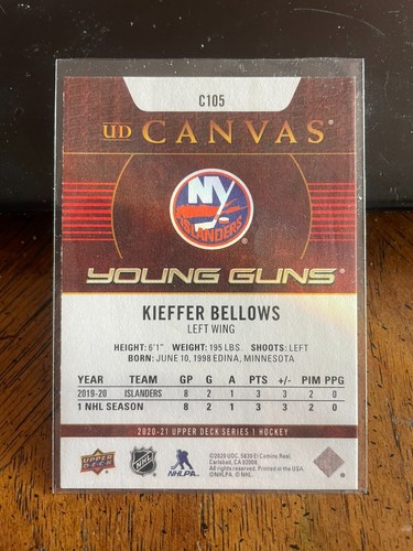 Young Guns #C105 Kieffer Fuelle 2020-21 serie 1 cubierta superior - Imagen 2 de 2