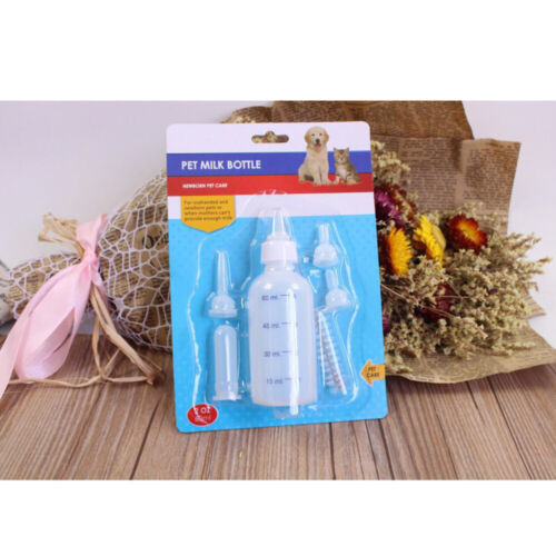 60 ML Pet Feeding Bottle Set Puppy Milk Feeders Bottles for Kittens