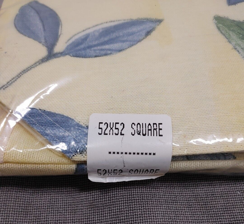 Lifestyles Square Tablecloth By Bardwil Botanica 52" x 52' Square Yellow - Picture 2 of 5