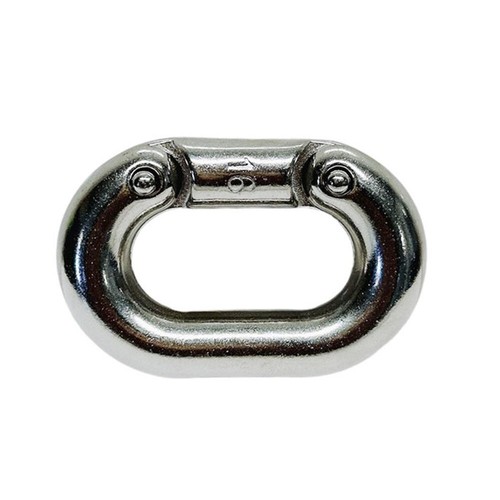 5/16" Link Connector, 316 Stainless Steel Marine Grade C-Link Split Chain Link - Picture 2 of 8