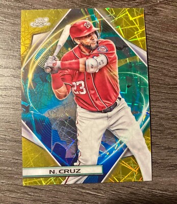 NELSON CRUZ GOLD INTERSTELLER REFRACTOR #'d 41/50 - 2022 Topps Cosmic Chrome